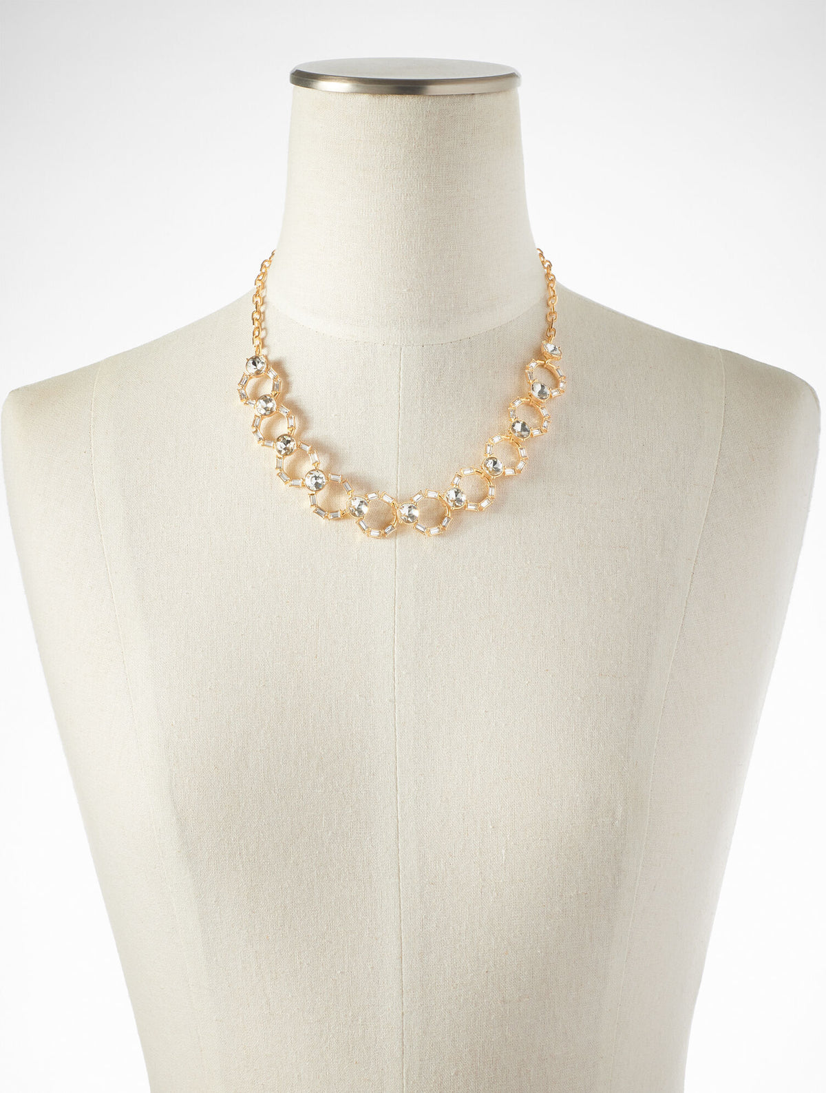Talbots INTERLOCKING BAGUETTE NECKLACE