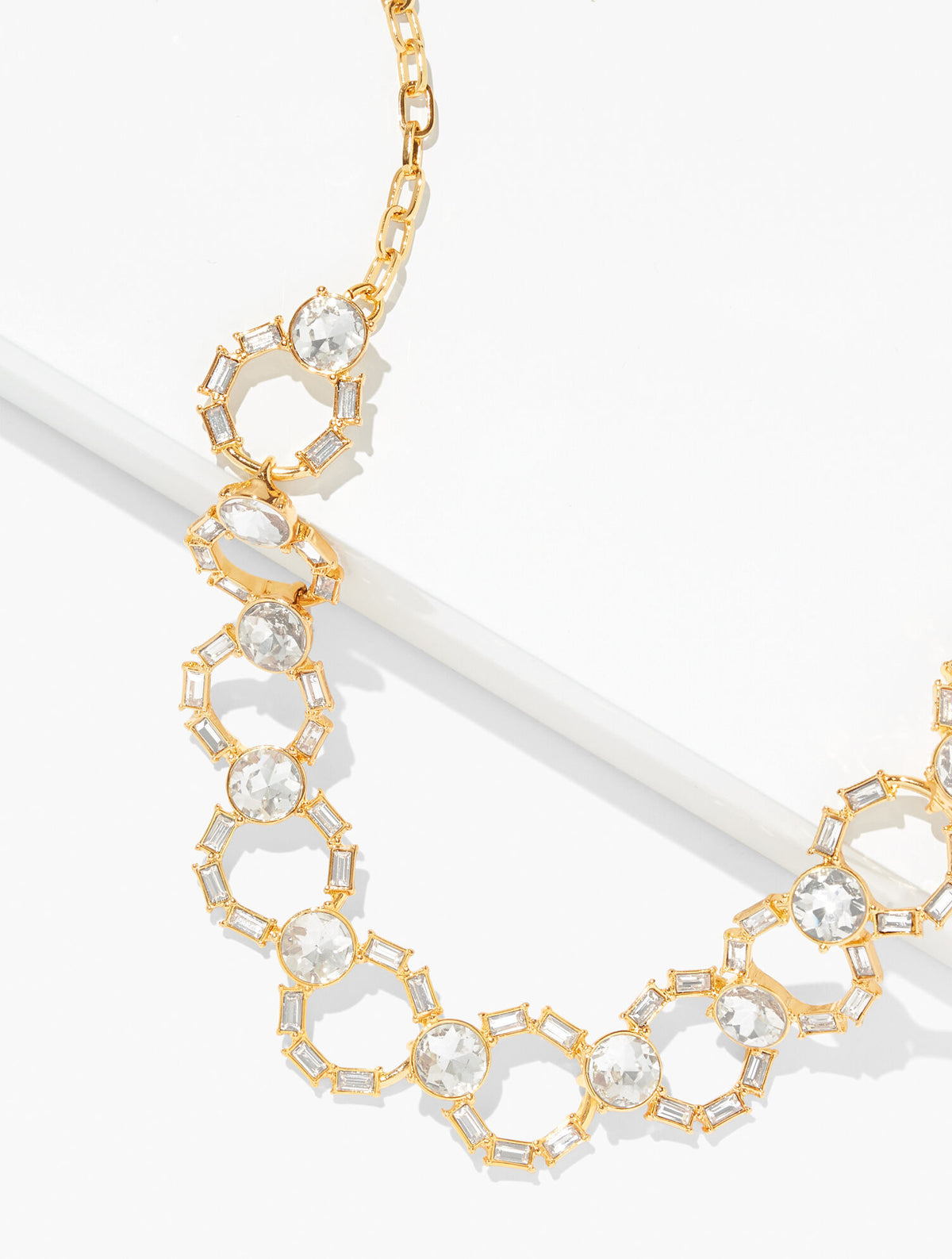Talbots INTERLOCKING BAGUETTE NECKLACE
