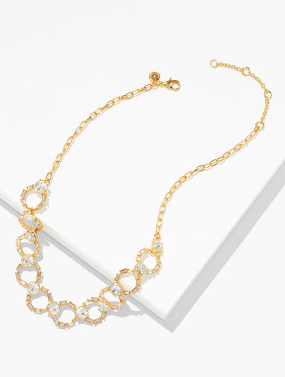 Talbots INTERLOCKING BAGUETTE NECKLACE