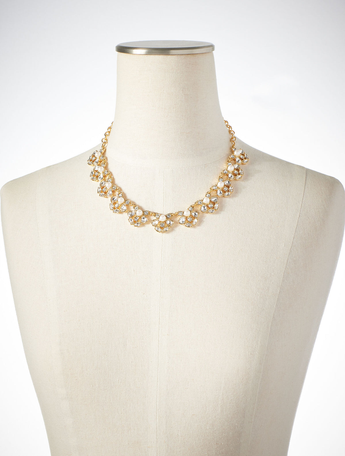 Talbots EMBELLISHED PEARL NECKLACE