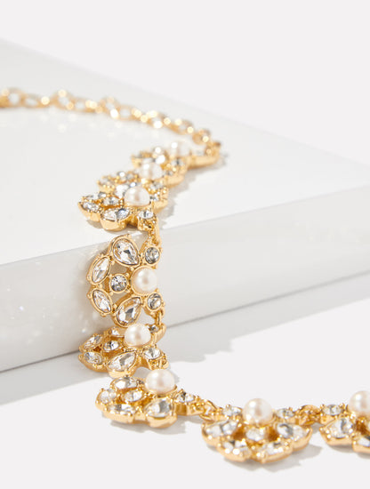 Talbots EMBELLISHED PEARL NECKLACE