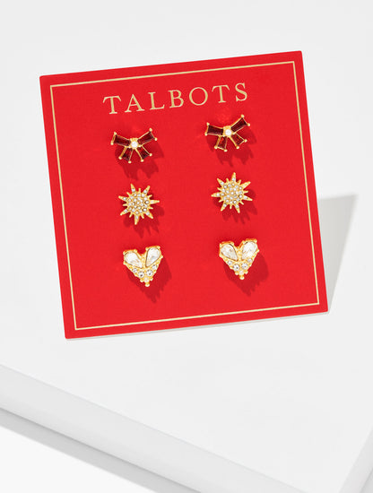 Talbots DAINTY STUD EARRING GIFT SET