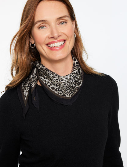 Talbots SWIRLY ANIMAL DIAMOND SCARF