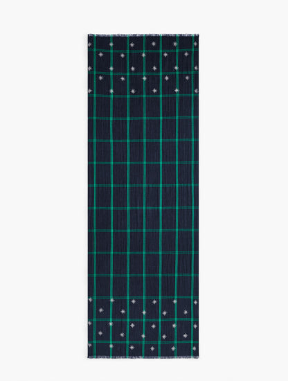 Talbots ENCHANTING BLACK WATCH OBLONG SCARF