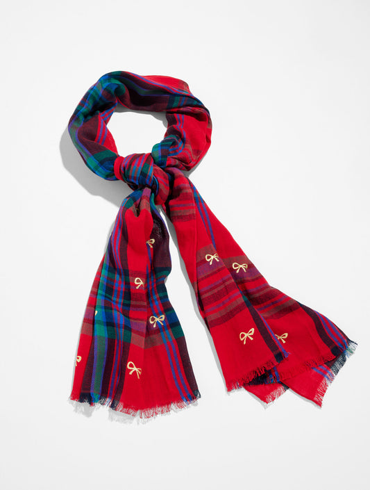 Talbots WISHFUL PLAID OBLONG SCARF
