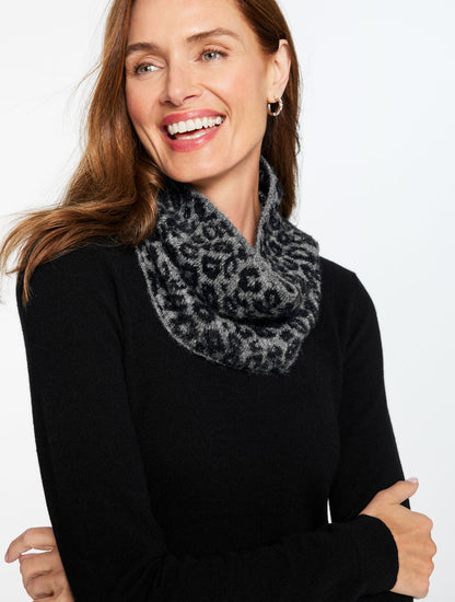 Talbots SNOW LEOPARD SNOOD