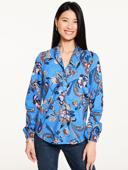 Talbots RUFFLE POPOVER - JACOBEAN FANTASIA
