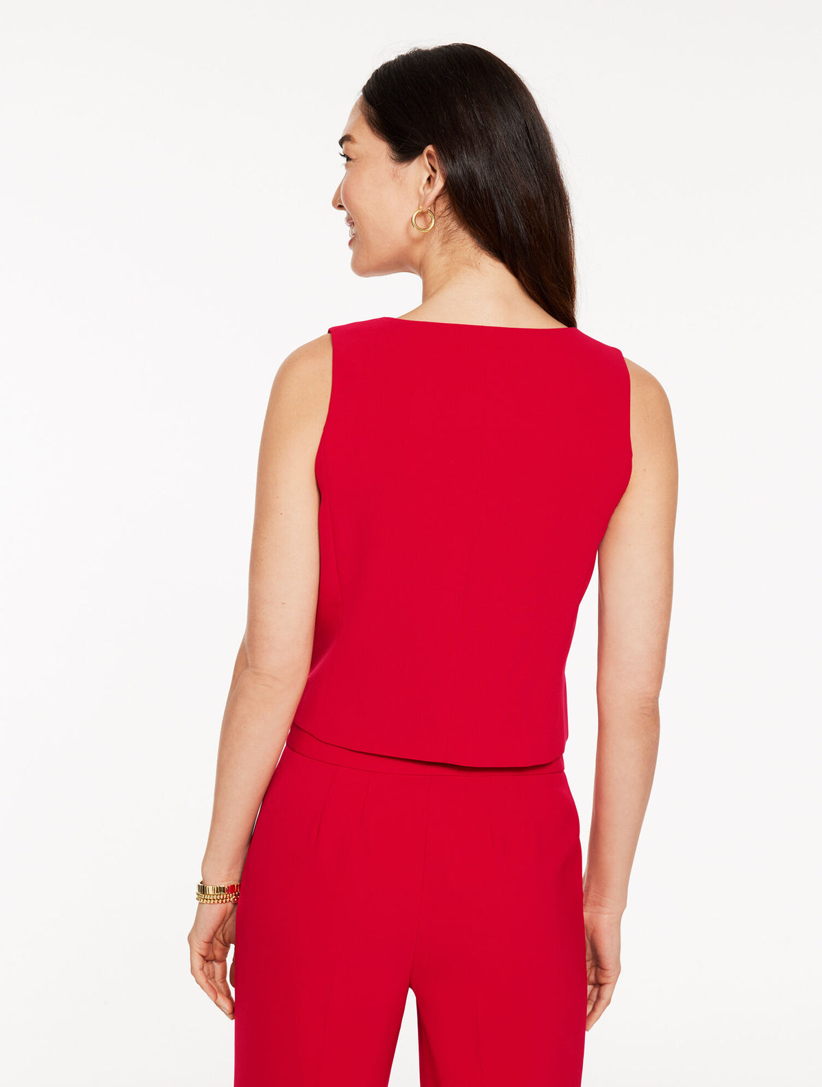 Talbots POLISHED CREPE VEST