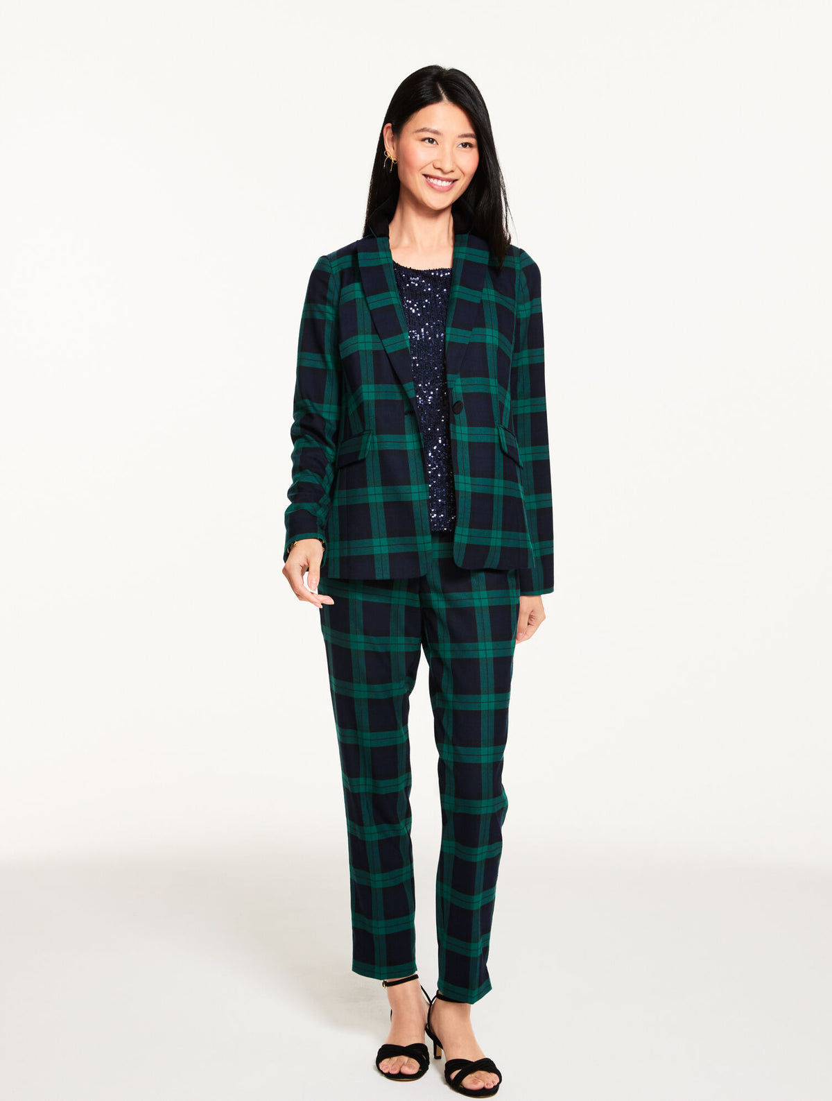 Talbots DASHING TARTAN BLAZER