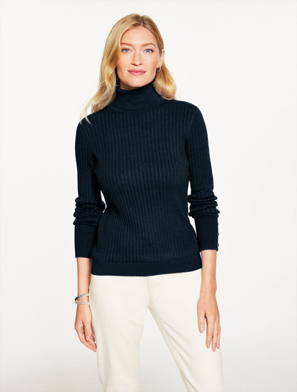 Talbots RIBBED TURTLENECK SWEATER