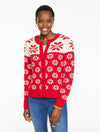 RED POP/IVORY MULTI