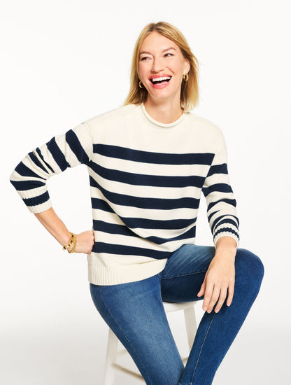 Talbots THE CLASSIC ROLL NECK SWEATER - STRIPED
