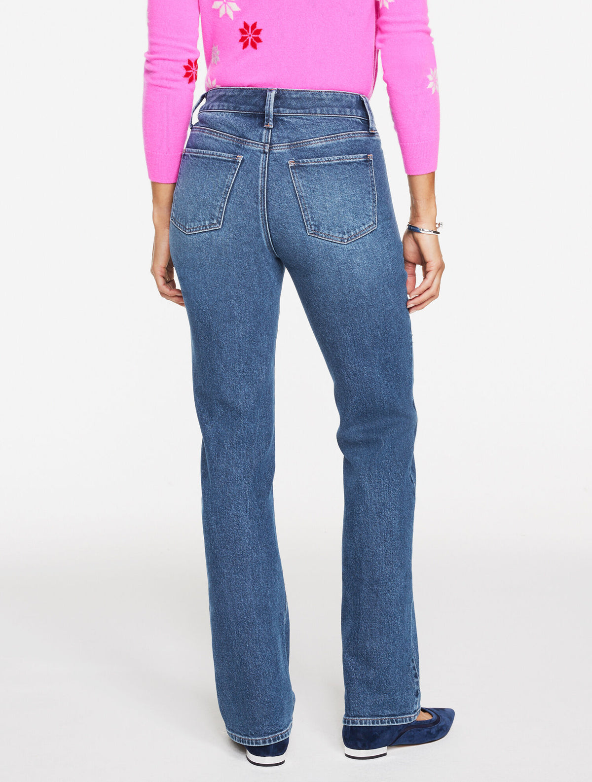Talbots BARELY BOOT RHINESTONE JEANS - VIVIENNE WASH