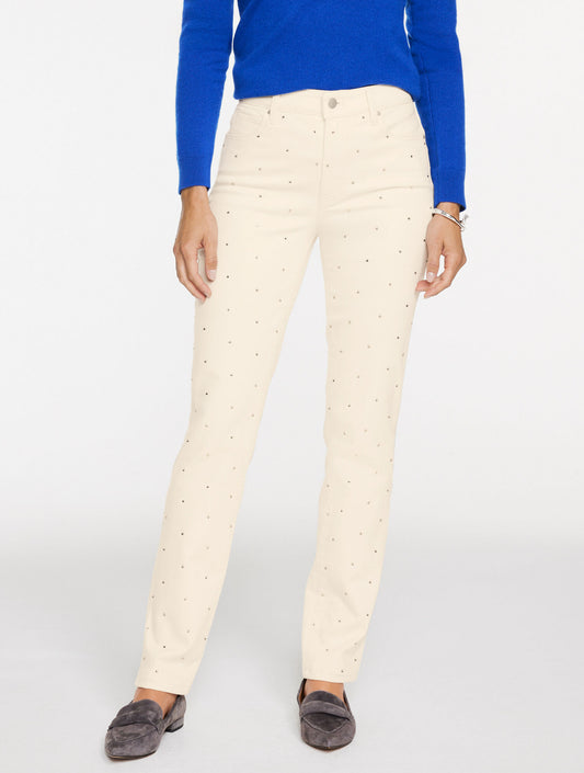 Talbots STRAIGHT LEG RHINESTONE JEANS