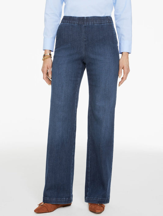 Talbots TROUSER PULL-ON TRAVEL JEANS - PIKE WASH