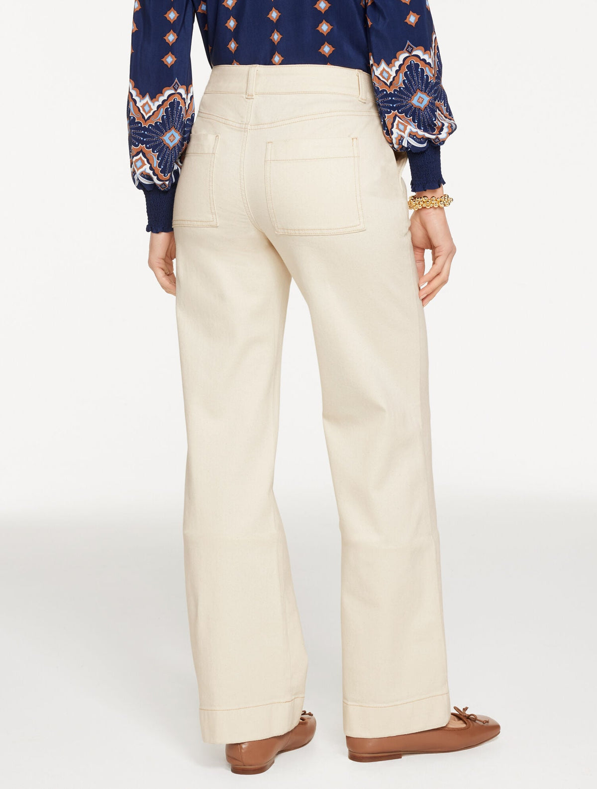 Talbots CLASSIC JEAN TROUSERS - PINTUCK