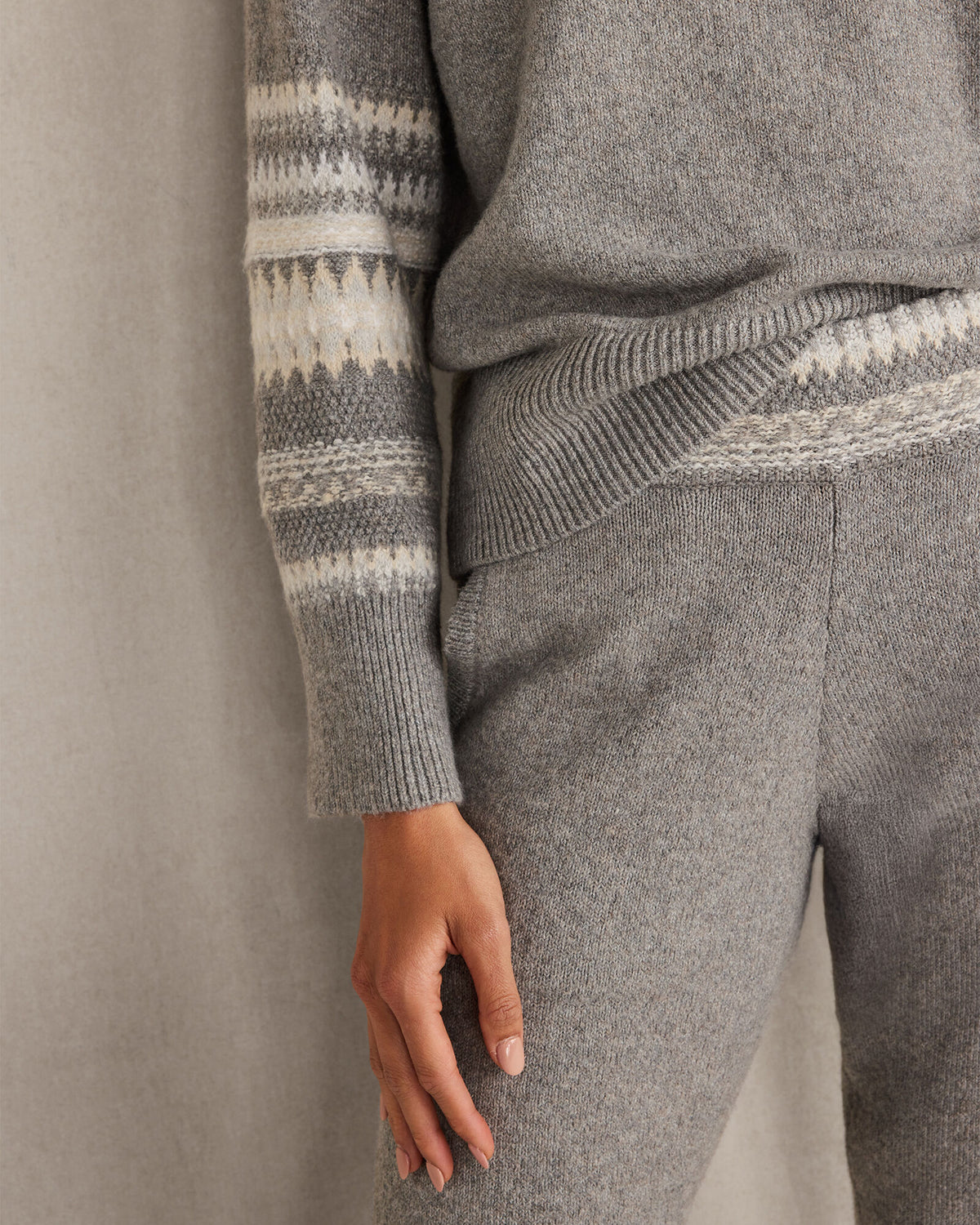 Talbots ORGANIC COTTON BLEND NOSTALGIC FAIR ISLE CREWNECK SWEATER