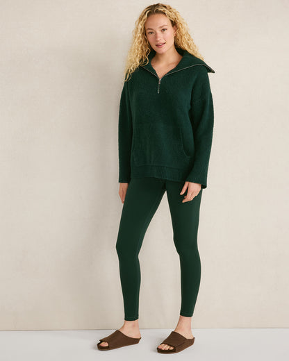 Talbots BOUCLE HALF-ZIP PULLOVER