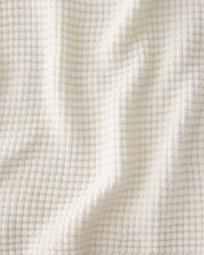 Talbots ORGANIC COTTON CASHMERE WAFFLE PULLOVER