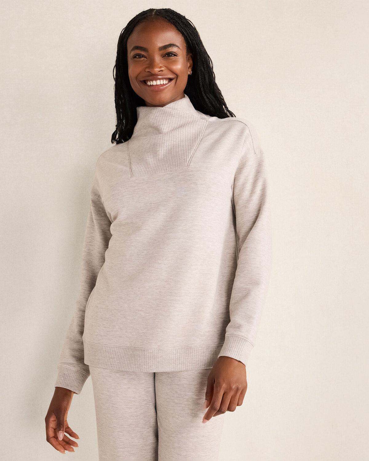 TAUPE HEATHER,XS,Misses