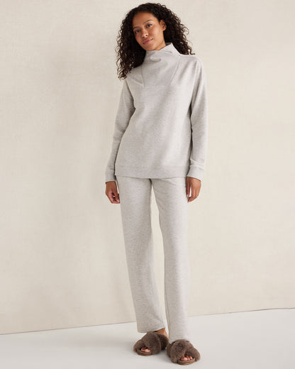 Talbots FLEECE CROSSOVER SWEATSHIRT