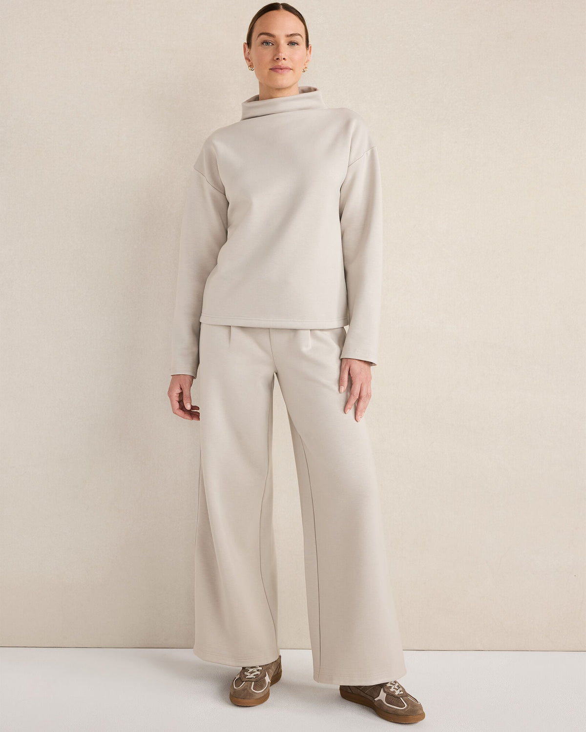 Talbots SOFT-BRUSHED FLEECE FUNNEL NECK PULLOVER