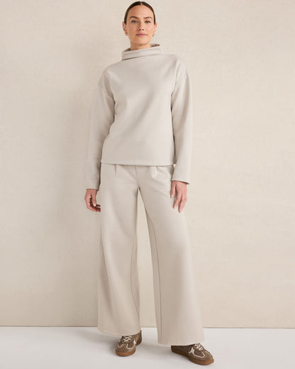 Talbots SOFT-BRUSHED FLEECE FUNNEL NECK PULLOVER