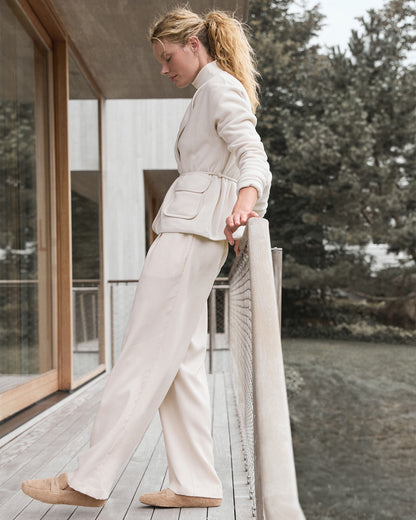 Talbots WASHED PLEATED STRAIGHT LEG PANTS