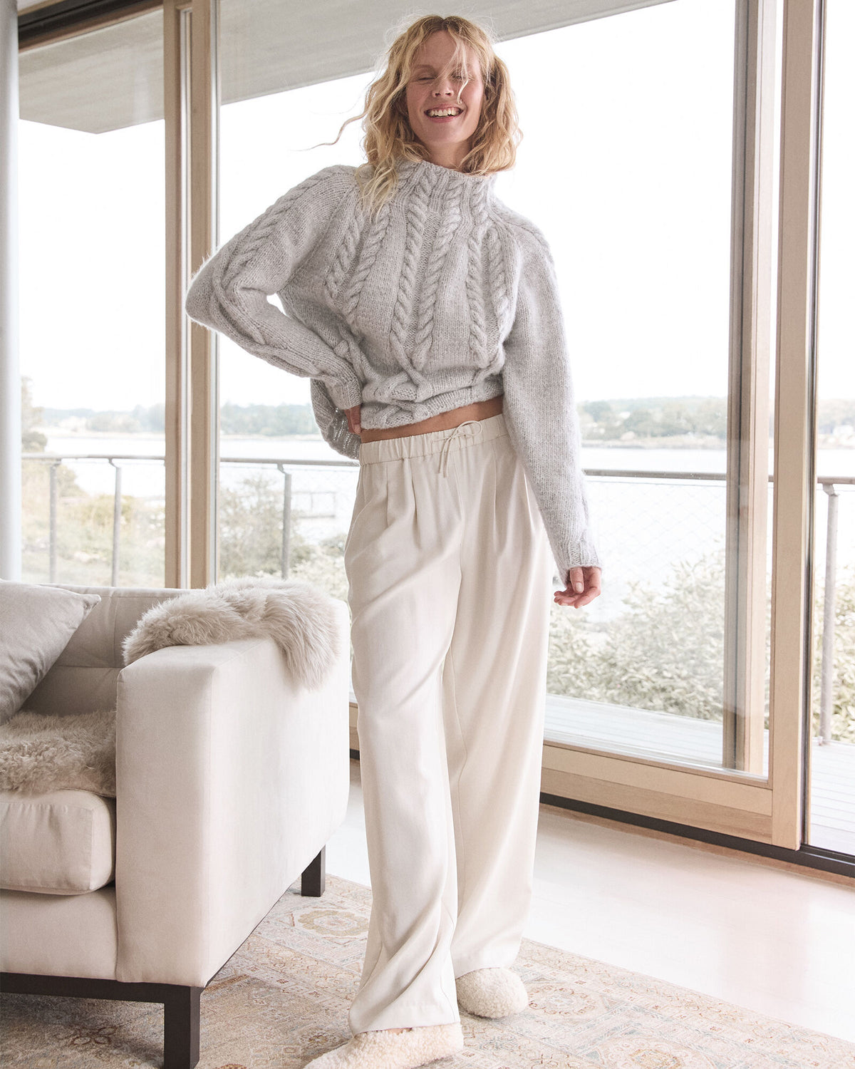 Talbots WASHED PLEATED STRAIGHT LEG PANTS