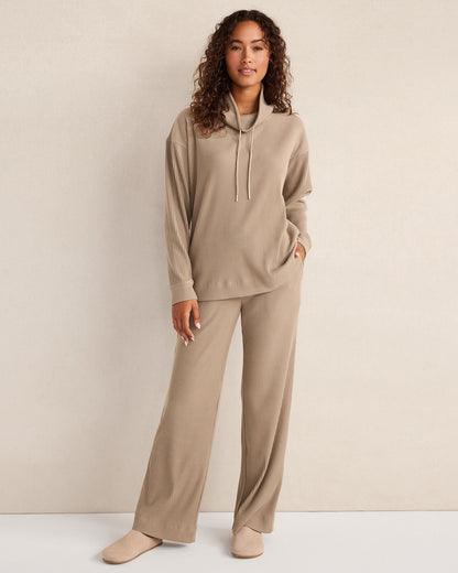 Talbots OTTOMAN RIB COWL NECK TOP