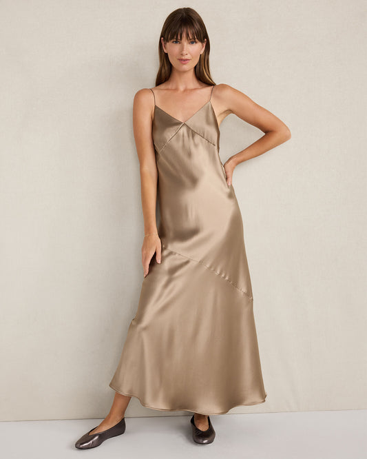 Talbots LUXE SILK SLIP DRESS