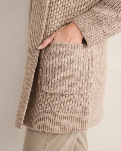 Talbots LOFTY KNIT SHAWL COLLAR CARDIGAN