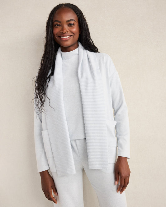 Talbots COZY KNIT OPEN FRONT CARDIGAN