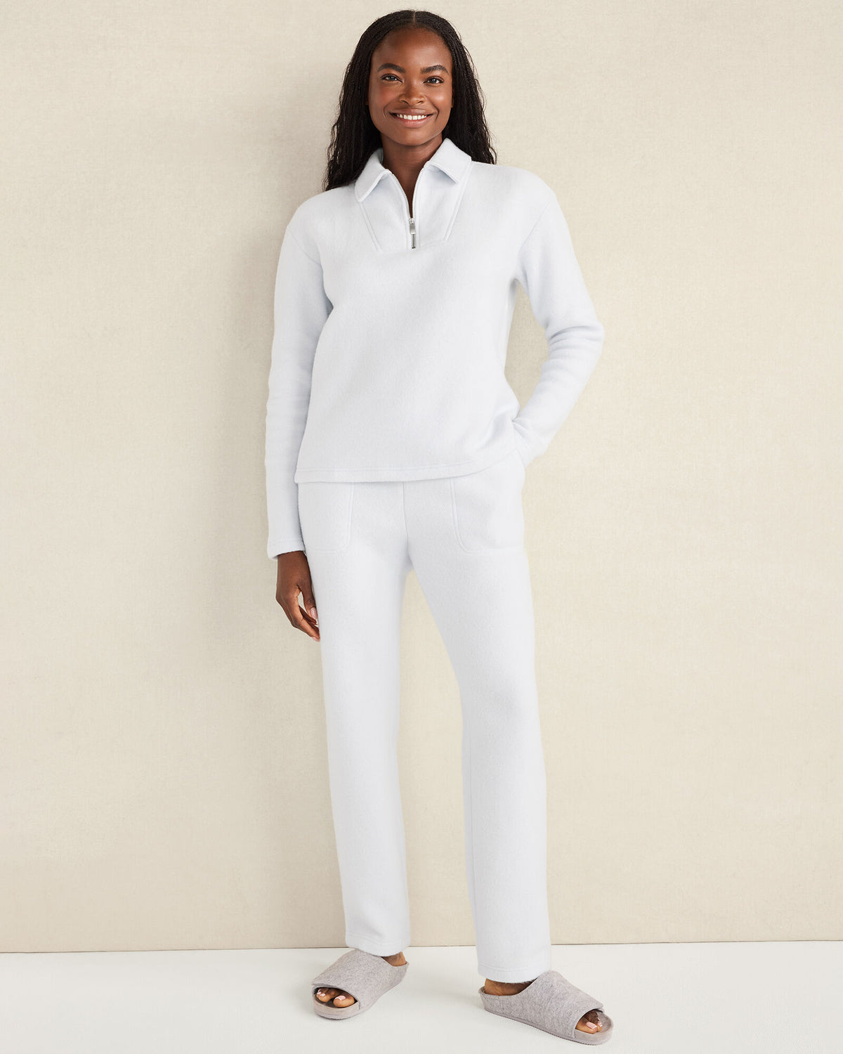 Talbots COMFORT FLEECE QUARTER-ZIP PULLOVER