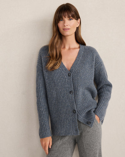 Talbots MARLED CASHMERE CARDIGAN