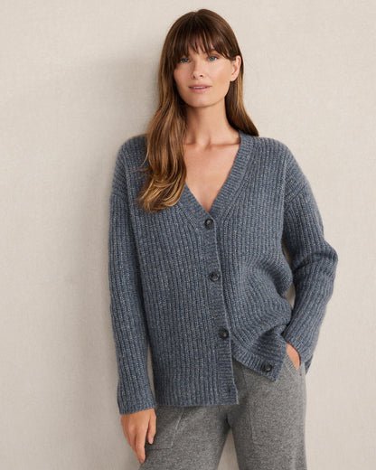 Talbots MARLED CASHMERE CARDIGAN