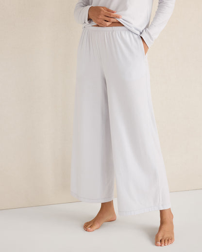 Talbots COTTON MODAL BRUSHED JERSEY WIDE LEG PANTS