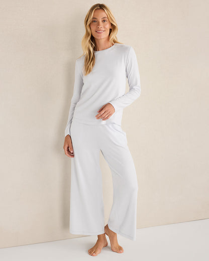 Talbots COTTON MODAL BRUSHED JERSEY WIDE LEG PANTS