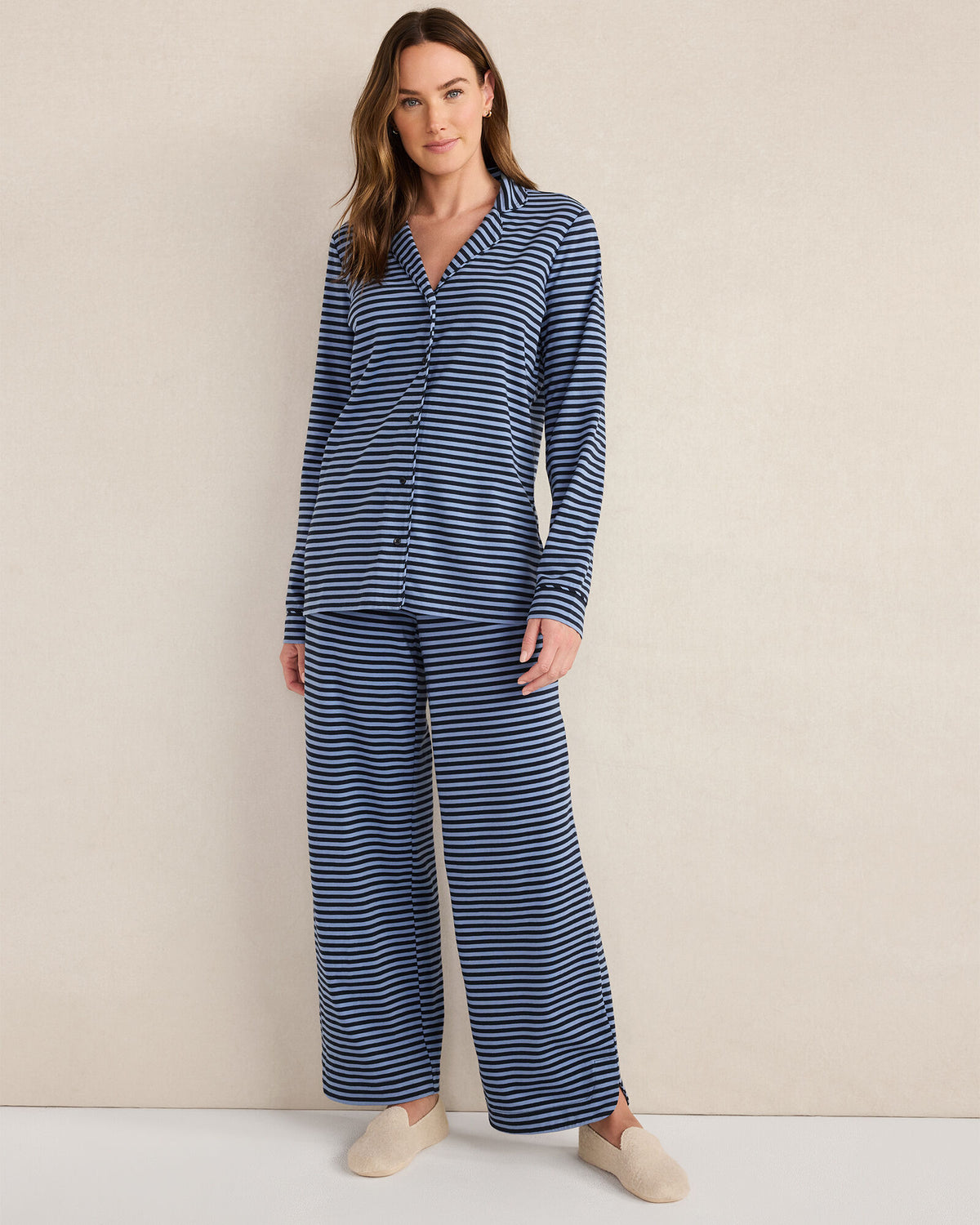Talbots ORGANIC COTTON JERSEY BOLD STRIPE SLEEP SET