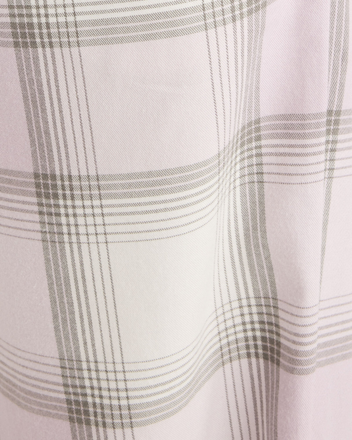 Talbots LIGHTWEIGHT FLANNEL FROSTED PLAID PAJAMA TOP