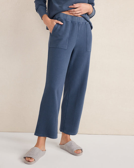 Talbots ORGANIC COTTON WAFFLE STRAIGHT LEG PANTS