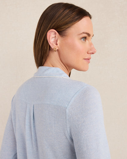 Talbots MARLED KNIT PAJAMA TOP