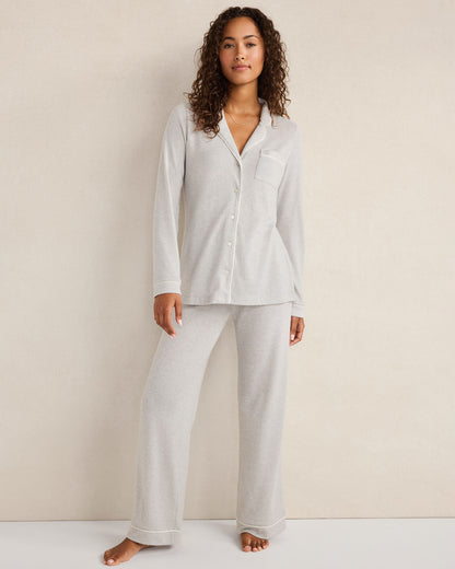 Talbots MARLED KNIT PAJAMA TOP