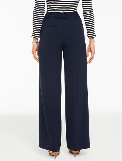 Talbots WIDE LEG POLISHED CREPE PANTS