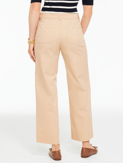 Talbots WIDE ANKLE HERITAGE TWILL PANTS
