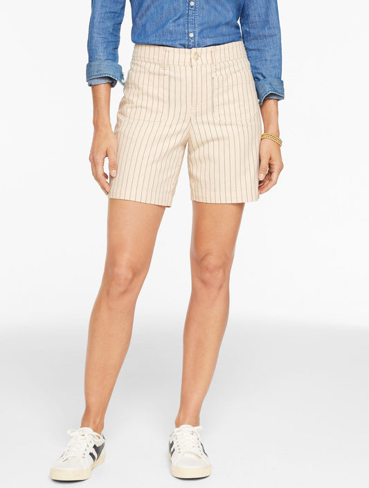 Talbots PATCH POCKET HERRINGBONE SHORTS
