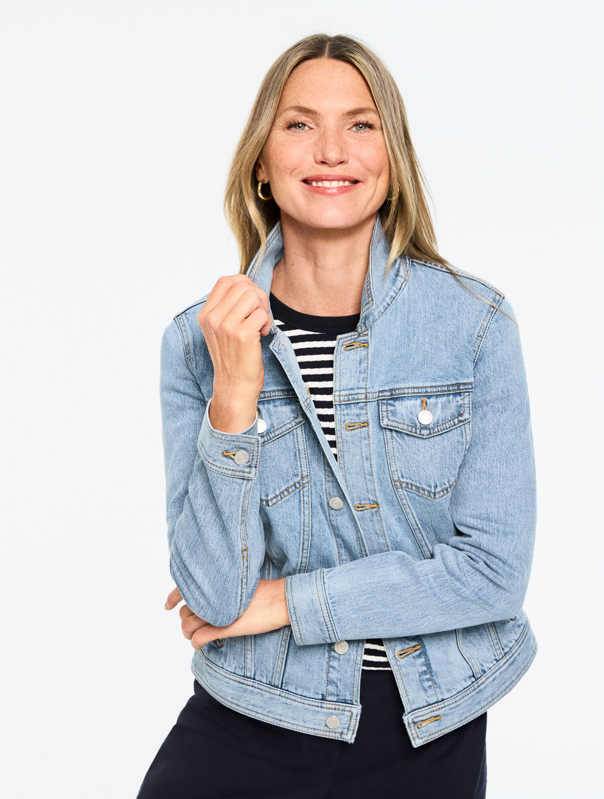Talbots CLASSIC JEAN JACKET - SKY WASH