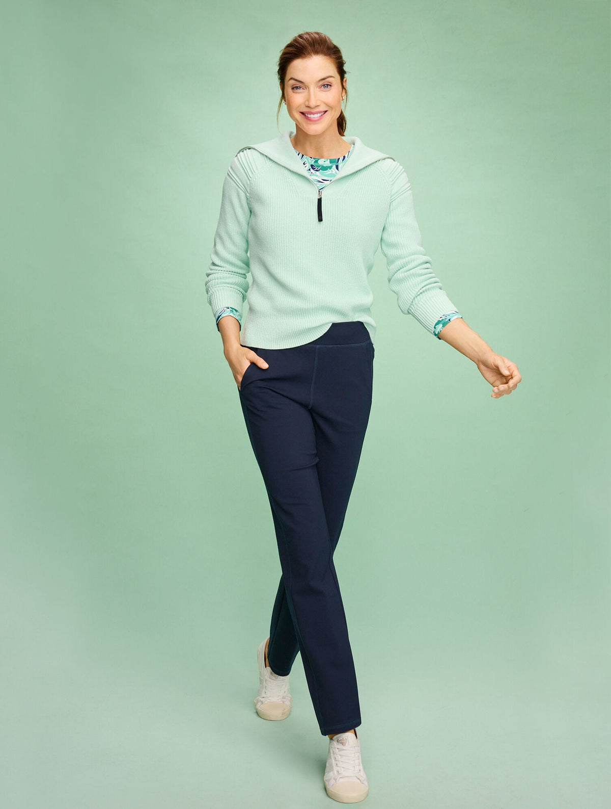Talbots COOLMAX® HALF-ZIP SWEATER