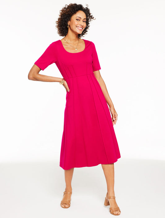 Talbots LUXE PONTE MIDI DRESS