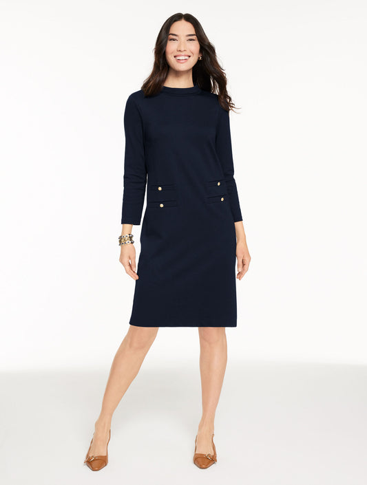 Talbots LUXE PONTE SHIFT DRESS